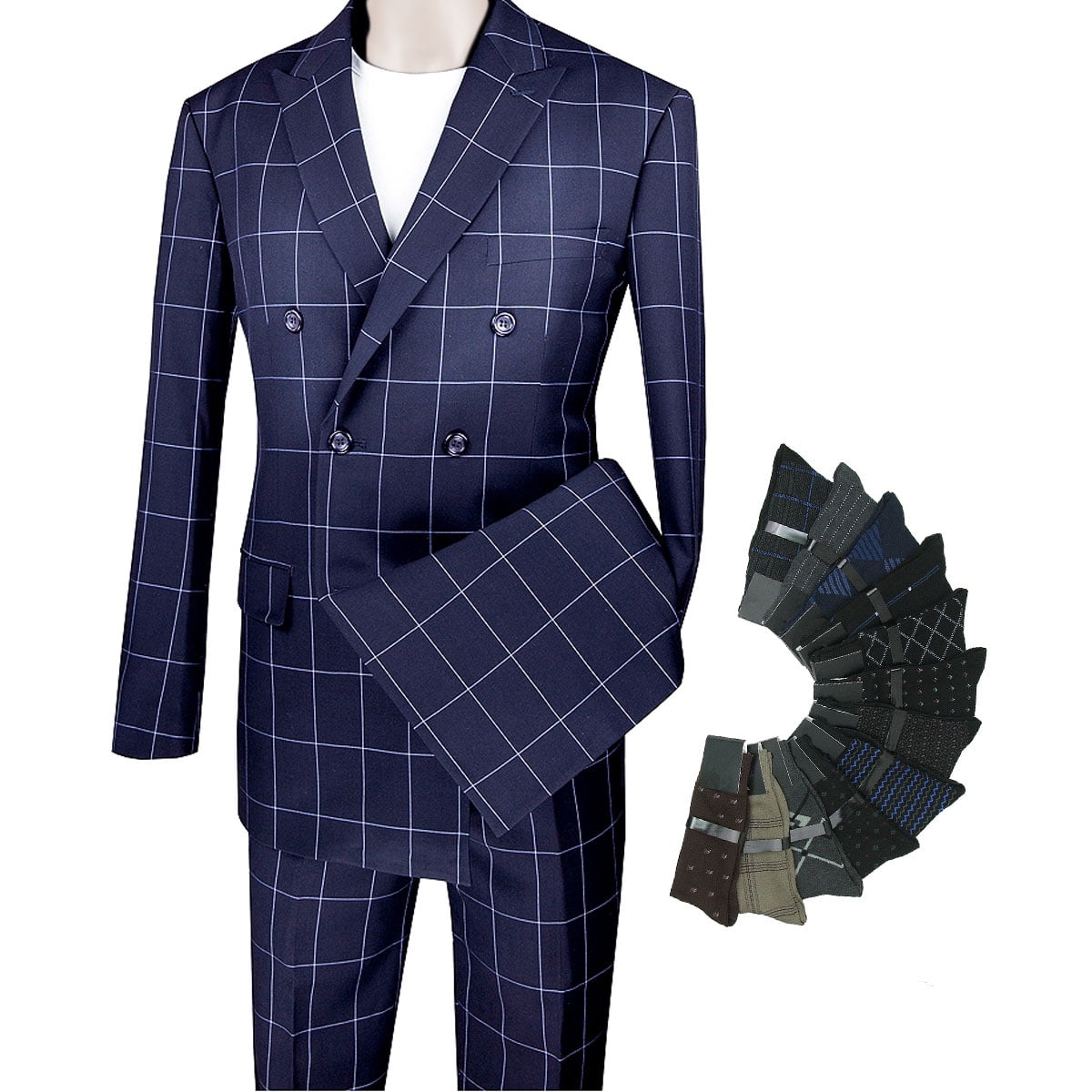 Acquaviva - Classic Blue Suit - Single-breasted | Classic blue suit, Blue  suit, Business casual attire for men