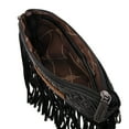 thumbnail image 7 of Wrangler Crossbody Small Purse for Women Wristlet Fringe Bag Western Purse, Black, 7 of 7