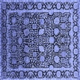 thumbnail image 1 of Ahgly Company Indoor Square Oriental Blue Industrial Area Rugs, 8' Square, 1 of 4