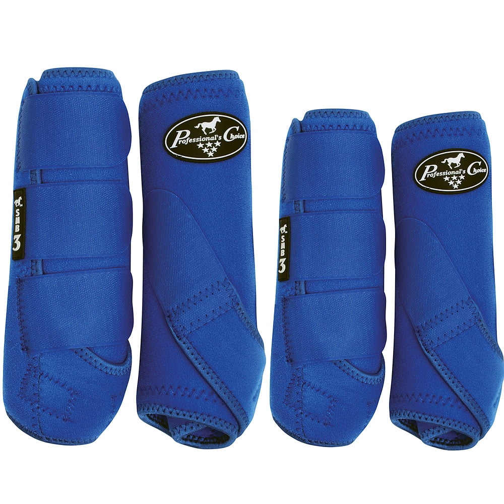 MEDIUM PROFESSIONAL CHOICE SMB 3 FRONT REAR HORSE SPORTS BOOTS 4 PACK