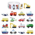 thumbnail image 1 of 500 Pcs/Roll Vehicle Stickers Cartoon Construction Vehicle Decals Car Stickers For DIY Craft Reward, 1 of 7