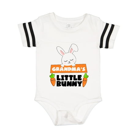 

Inktastic Grandma s Little Bunny Cute White Rabbit with Carrots Gift Baby Boy or Baby Girl Bodysuit