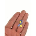 thumbnail image 2 of PinMart's Down Syndrome Blue and Yellow Awareness Enamel Lapel Pin - 25 Pack, 2 of 4