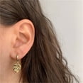 thumbnail image 4 of Gold Inspirational Words Heart Dangle Small Huggie Hoop Earrings for Women Cartilage Hoops Drop Earring, 4 of 7