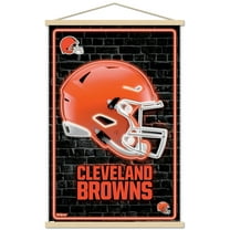 NFL Cleveland Browns - Neon Helmet 24 Wall Poster with Magnetic Frame, 22.375" x 34"