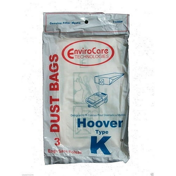 Replacement Part For Hoover Type K, Vacuum Cleaner Bags, 3 Pack