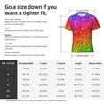 thumbnail image 4 of Naloa Colorful Glitter Men's T-Shirt Sport T-shirt Men's Basic Tee Casual Men's Shirt, Round Neck, Short Sleeves - Medium, 4 of 5