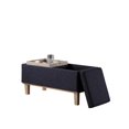 thumbnail image 2 of ORE International 17" Tall Polyurethane Flip Storage Bench in Navy Blue, 2 of 5