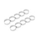 thumbnail image 2 of Paquete de 10 anillos para tarta de acero inoxidable de 5 cm, pastel perforado resistente al calor Afortunado Sencillez, 2 of 5