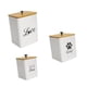 thumbnail image 5 of Juego de 3 recipientes herméticos para almacenar golosinas para perros, tarros de almacenamiento de comida para mascotas, portátiles, duraderos,, 5 of 8