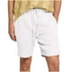 thumbnail image 2 of pstuiky Pantalones cortos casuales para hombre, Pantalones cortos casuales musculosos para hombre, con textura de imitación y lino, de color liso, con cintura elástica y finos., 2 of 6