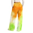 thumbnail image 6 of QASIEATN Women's Tie Dye Casual Wide Leg Pants Loungewear Pocket Pants High Waisted Drawstring Sweatpants, 6 of 9