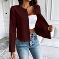 thumbnail image 2 of Kezqiaxn Lightweight Jacket Women Fashion Long Sleeve Cardigan Business Casual Work Jacket Women's Coats Spring Fall Clothes, 2 of 9