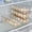 Clear#2447, variant on Violete Clear plastic egg carton refrigerator storage box, 12-compartment egg tray with lid, sealing food storage container for eggs, rice, flour and grains, 32.5 x 11.5 x 7.5 cm