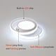 thumbnail image 3 of Lámpara de techo LED redonda de 32 W, moderna, ideal para pasillo, dormitorio, baño, cocina y salón, blanco frío, 27 cm de largo., 3 of 5