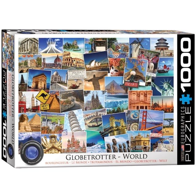 Rompecabezas EuroGraphics World Globetrotter 1000 piezas