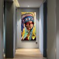 thumbnail image 4 of Wdftyju Kits de pintura al óleo de chica Tribal por números, cuadro de lienzo, arte de pared artesanal para colorear Wdftyju 6we5ta2xd9as9zf0, 4 of 9