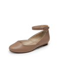 thumbnail image 1 of DREAM PAIRS Zapatos Ballerinas de Mujer con Correa al Tobillo en Nude, 1 of 6
