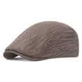 thumbnail image 2 of QASIEATN Women's Cozy Visor Hats Womens Solid Color Forward Hat Retro Painter's Hat Casual Peaked Cap Fall Fashion Accessories, 2 of 3
