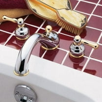 Amarilis Deck Mount Double Handle Bath Tub Faucet Finish: Chrome and Polished Brass (PVD)