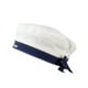 thumbnail image 3 of Lindo sombrero de marinero azul marino, elegante accesorio de disfraz para uniforme, gorra ajustable para mujer Blanco, 3 of 8