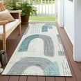 thumbnail image 6 of Addison Rugs Chantille Indoor/Outdoor Transitional Geometric Teal Washable Runner Rug, 2'3" x 7'6", 6 of 6