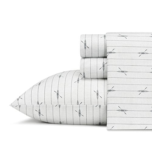 Eddie Bauer Downstream Cotton Percale Sheet Set, Queen,