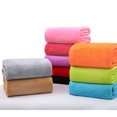 thumbnail image 1 of 70x100cm Soft Micro Plush Fleece Blanket Sofa Throw Rug Travel Warm Blankets Rose red 70 * 100cm, 1 of 8