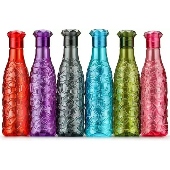 Ensemble de 4 Bouteilles d'Eau pour Animaux de 1000 ml, 1 Litre Chacune, Bouteille Multicolore Sans BPA