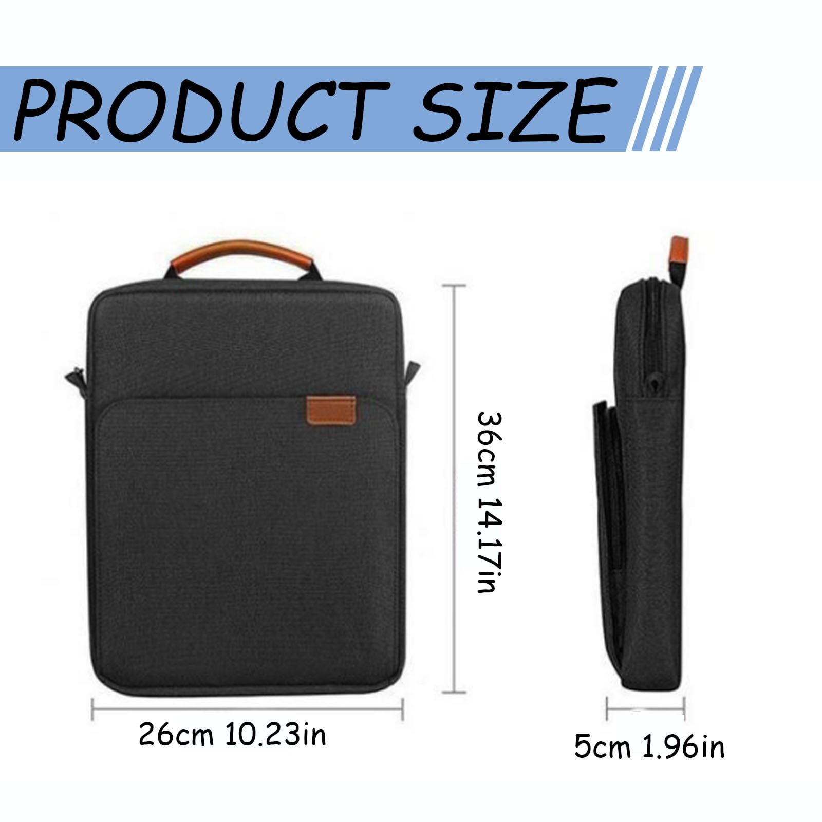 Tablet Sleeve Carrying Case Bag for Laptop, Satchel Messenger Sling Shoulder Bag for Men Travel Work with Handle Removable Shoulder Strap Carrying Case, Pink, 10.23x1.96x14.17"