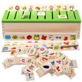 thumbnail image 1 of Montessori Early Educational Puzzles Toys For Children Intelligence Learning Jigsaw Puzzle Wooden Creature Cartoon 3D Puzzle, 1 of 7