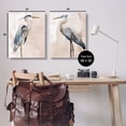thumbnail image 3 of Stupell Industries Beautiful Heron Birds Standing Watercolor Painting Coastal Painting Gallery-Wrapped Canvas Print Wall Art Set of 2, 24 x 30, Design by Stellar Design Studio, 3 of 5