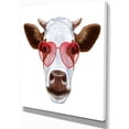 thumbnail image 2 of Design Art - Vache avec Lunettes Cœur Rouge, 2 of 3