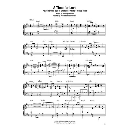 楽譜　ビル・エヴァンス／アローン(00146105／Artist Transcriptions（ピアノ・ソロ）／輸入楽譜（T）)