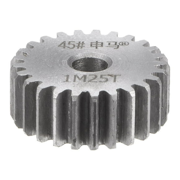 Unique Bargains Straight Spur Gear 12mm Inner Aperture 25T 1 Module 45# Steel Motor Gear