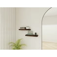 thumbnail image 2 of Mainstays Walnut 16.5" Wood Floating Shelves, Set of 2, 2 of 7