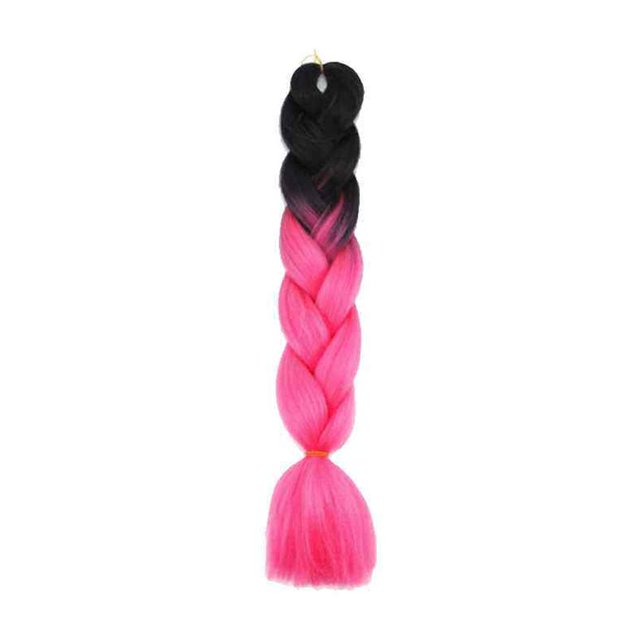 Gradient Color Women Braid Hair Women hair extensions Large Braiding Hair Wigs High Temperature Fiber Synthetic Hair Extensions