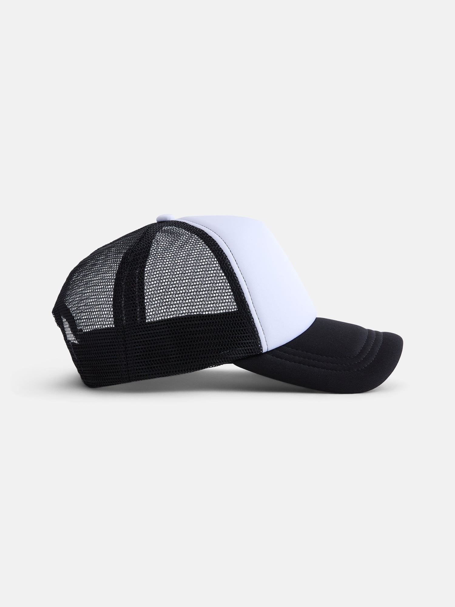 No Boundaries Foam Front Mesh Back- White and Black