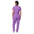 thumbnail image 2 of Sivvan Womens Scrub Set - Multi Pocket Cargo Pants & Stylish Mock Wrap Top, 2 of 6