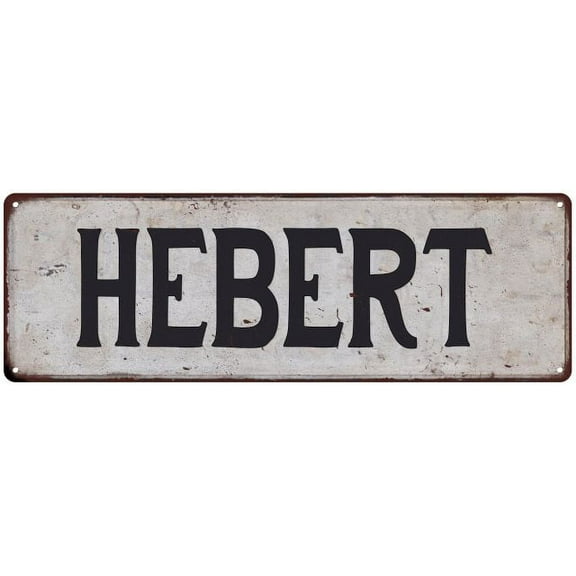 HEBERT Vintage Look Gift Rustic Chic Metal Sign 6x18 206180036561