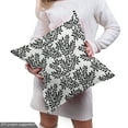 thumbnail image 5 of Ambesonne Black and White Fabric by the Yard Upholstery, Foliate Theme, 1 Yard, Black White, 5 of 5