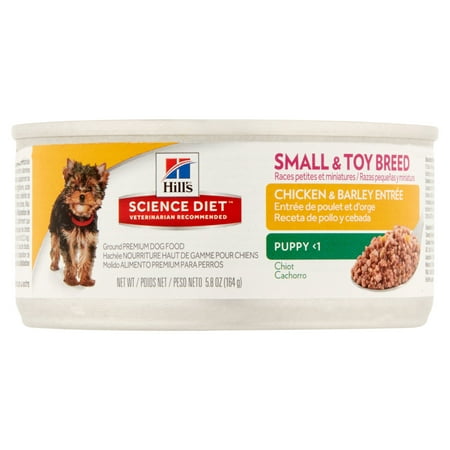 Hill's Science Diet Chicken & Barley Entrée Ground Premium Dog Food Puppy <1, 5.8