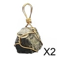 thumbnail image 1 of 2x Novedad Piedra De Pirita Natural Joyería COLLAR COLGANTE Decoración Irregular, 1 of 7