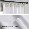 thumbnail image 6 of Half Price Drapes Porcelain White Signature Velvet Blackout Curtains for Bedroom(1 Panel), 50WX 84L, 6 of 11