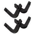 thumbnail image 1 of HONMEET 4Pcs Wall Mounted Barbell Rack Black PP Material Gym Accessories for Home Use, 1 of 8