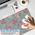 thumbnail image 4 of Long Mouse Pads for Desk,Pioneer Flower Floral Print Pattern Desk Mats on Top Of Desks, Desk Mouse Pad Extra Large with 3mm Non-Slip Base and Stitched Edge for Gaming,Office,Work,Home 35.4"x15.7", 4 of 6