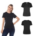 thumbnail image 2 of Playera Peso Completo para Dama, Color Negro, 100% Algodón, 2 of 3