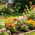 thumbnail image 4 of Japceit Flower Shaped Metal Water Feeder Stake Butterfly Bee Drinker for Outdoor Garden Patio Yard Ornament, 4 of 5