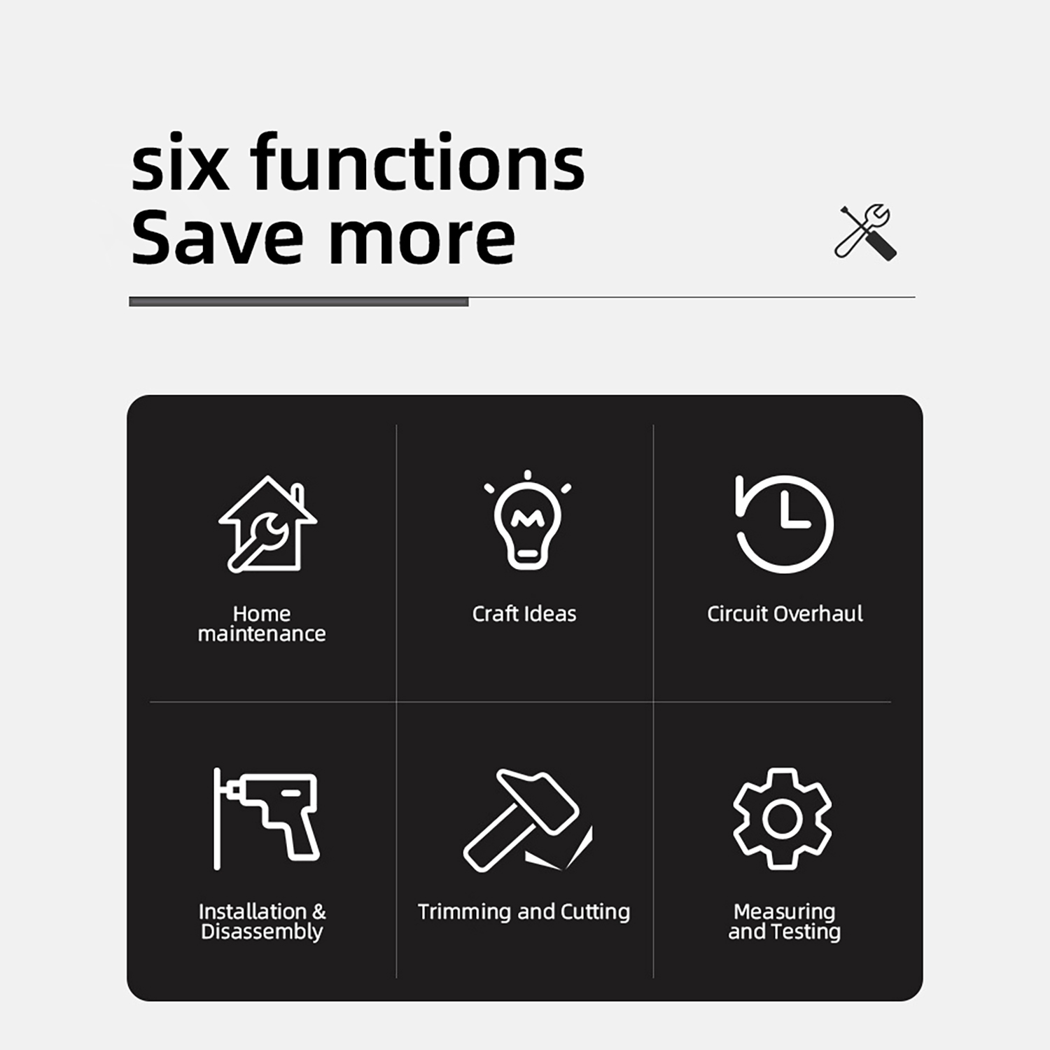20-piece home tool set, essential repair tools for home and DIY