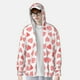 thumbnail image 2 of Fotbe Pink Hearts1 Chaqueta con Protección Solar UPF 50+ para Hombre y Mujer, Camisa con Capucha y Bolsillos-Small, 2 of 7